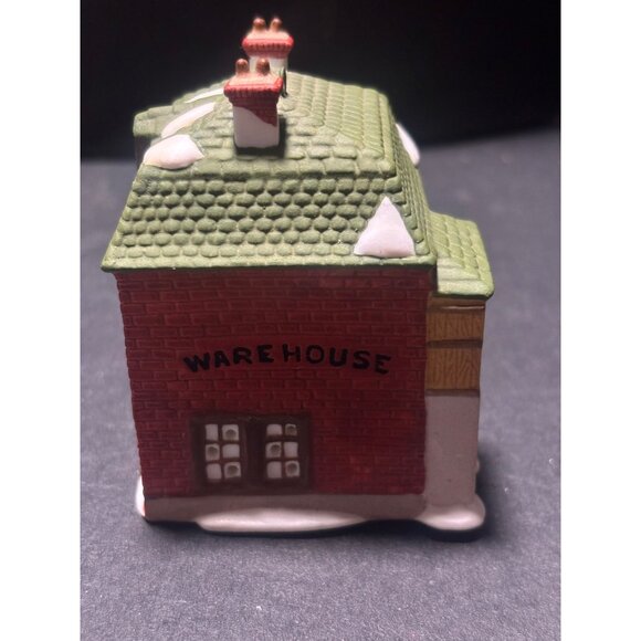 Department 56 Fezziwig’s Warehouse Lit Ornament From Dickens Village Set VTG 80s - Picture 4 of 10